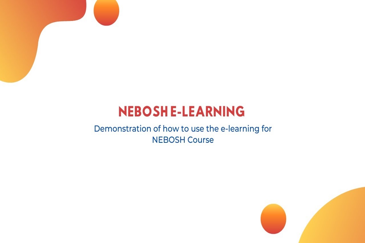 How to use NEBOSH E-learning